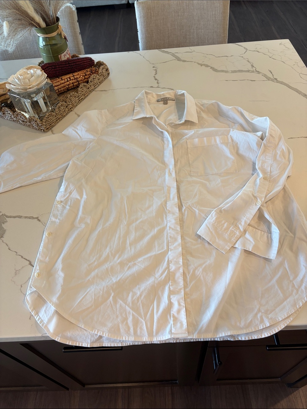 Classic oversized White Button-Down Shirt — Women's Relaxed Fit Athleta